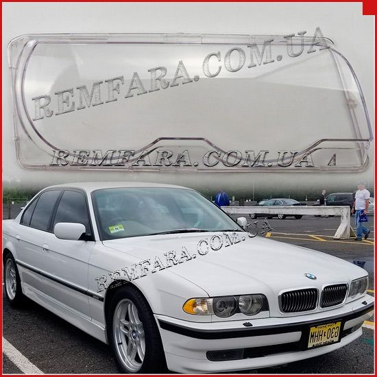 стекло фары BMW 7 E38 1997 - 2001 Рестайл Remfara