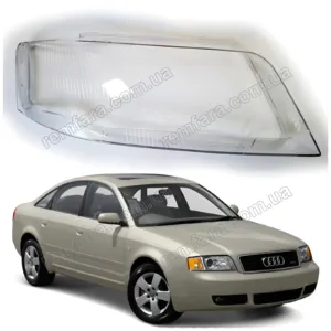 Стекло фары Audi A6 / S6 (C5) (1997–2005) A6 C5 Allroad (2000–2005) Дорестайл