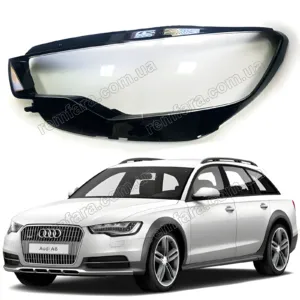 Скло фари Audi A6 C7 (2010–2014) Дорестайл, Allroad (2012–2014)