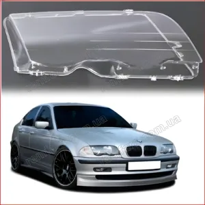Стекло фары BMW 3 E46 (1998–2002) Дорестайл