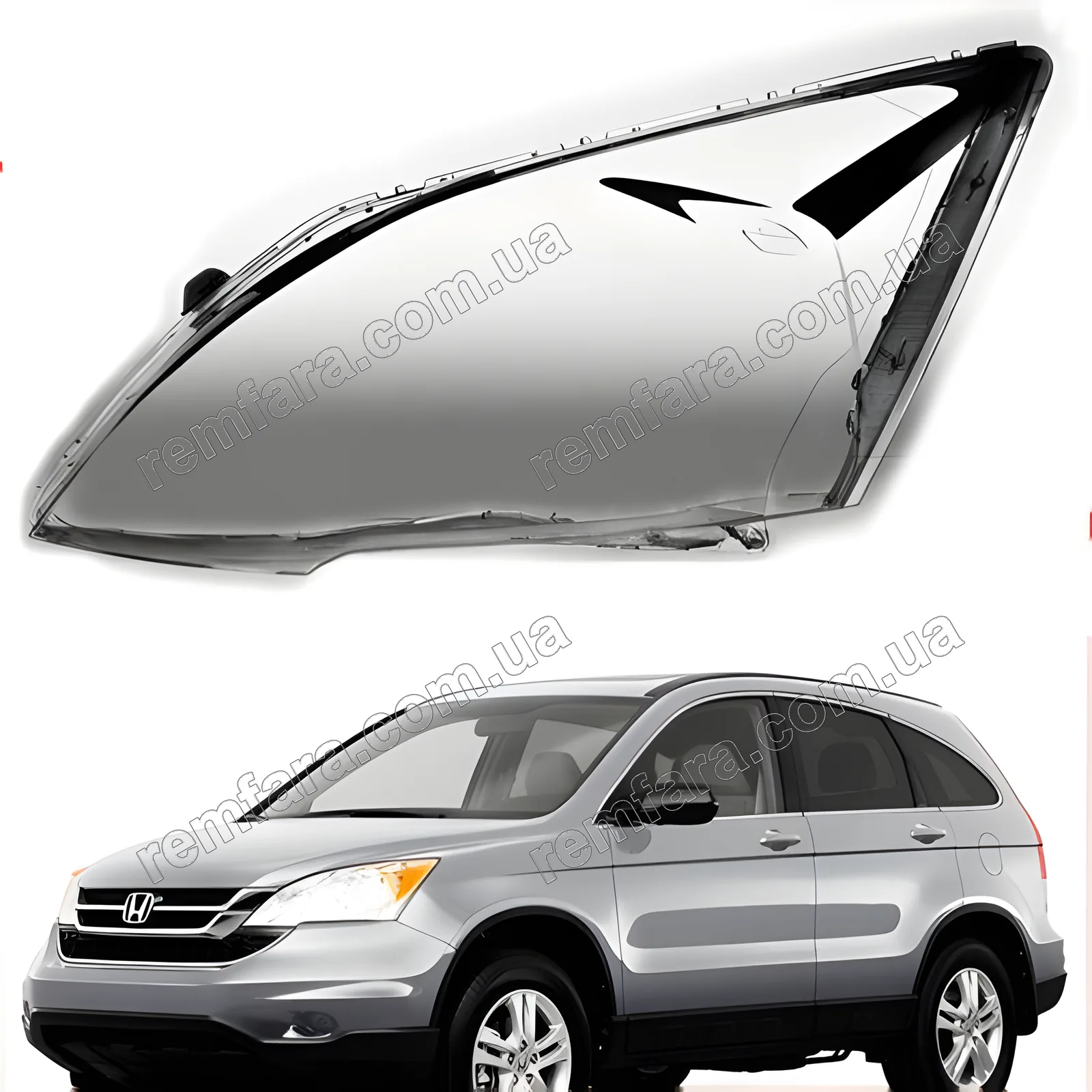 Скло фари Honda CR-V (2006–2012)