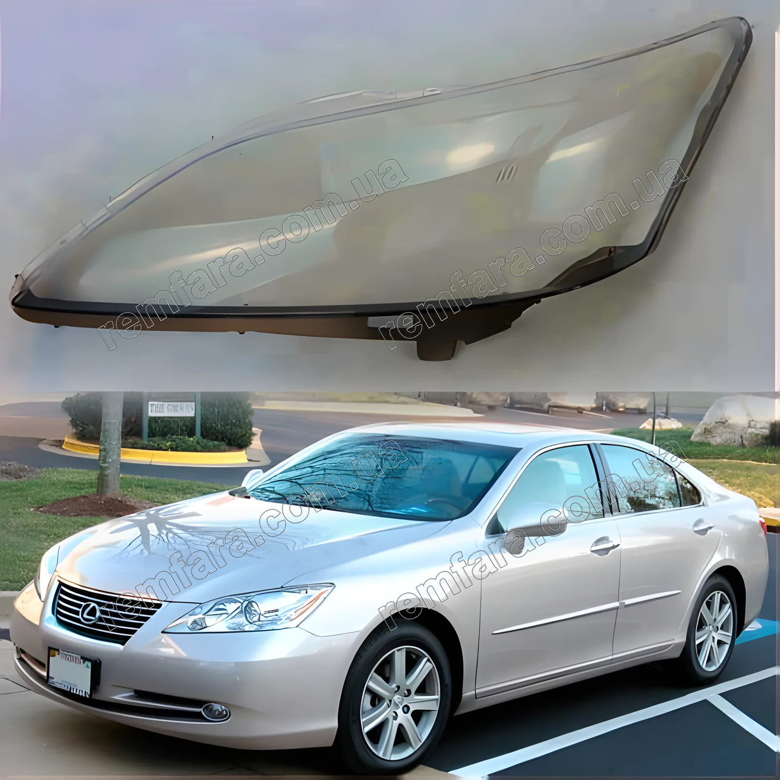 Скло фари Lexus ES 5 ES350 (2006–2010) Дорестайл
