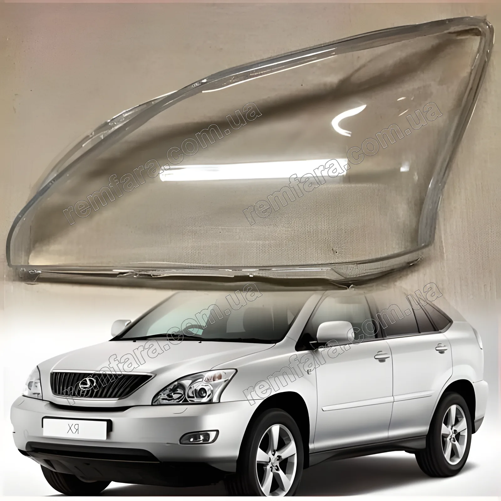 Скло фари Lexus RX 2 RX300, RX330, RX350 (2003–2009)