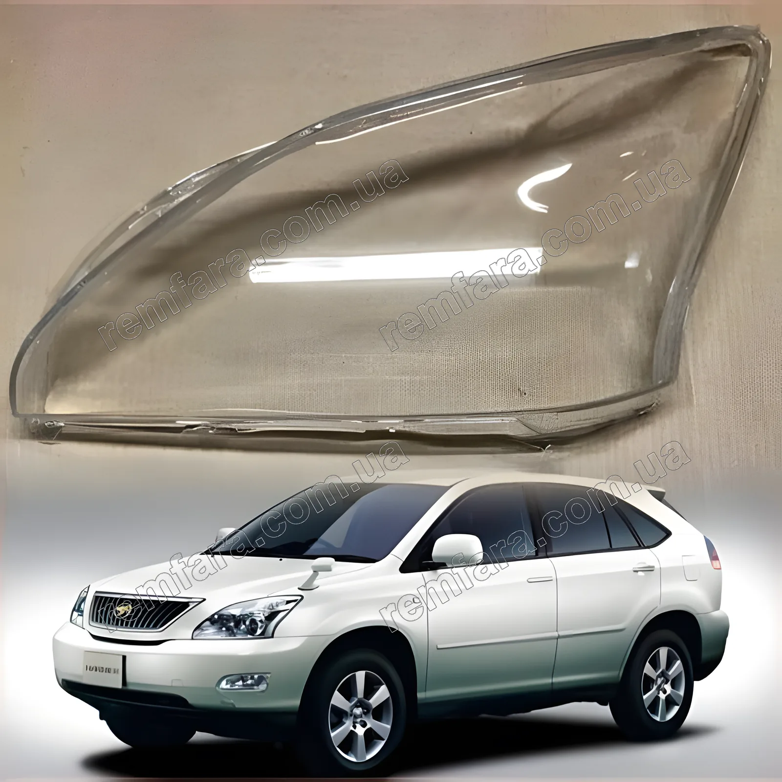 Скло фари Toyota Harrier 2 (2003–2013)