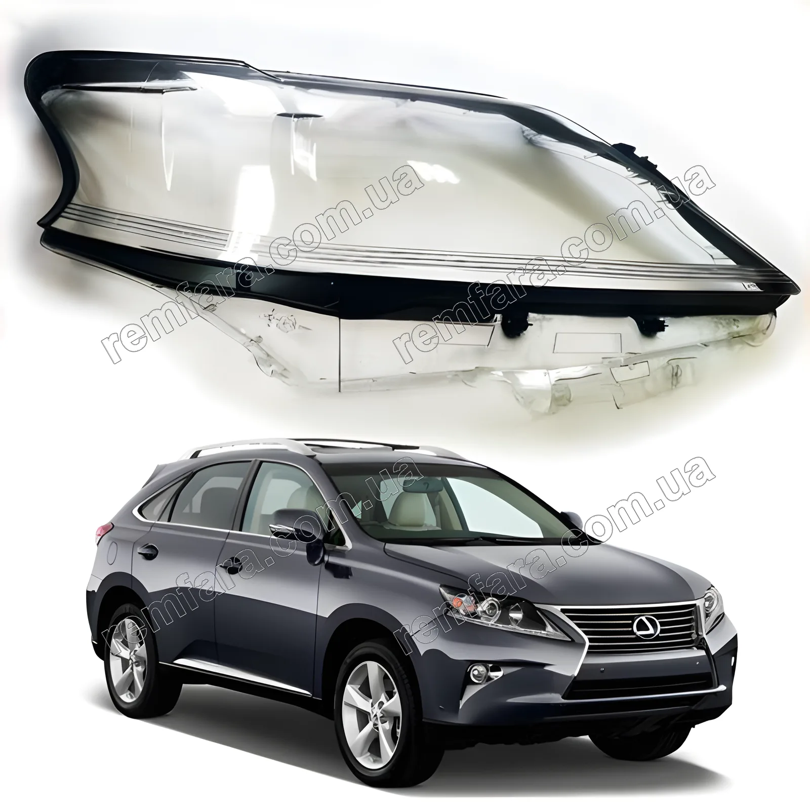 Стекло фары Lexus RX 3 RX270, RX350, RX450h (2012–2015) рестайл