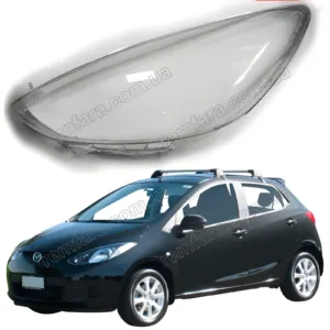 Скло фари Mazda 2 DE (2007–2015)