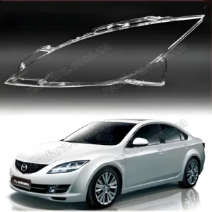 Скло фари Mazda 6 GH (2007–2013) дорест