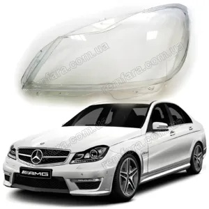 Скло фари Mercedes C Class W204 (2011–2015) рестайл