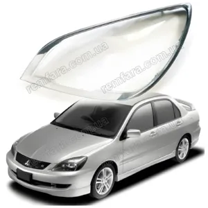 Скло фари Mitsubishi Lancer 9 (2007–2011) China рестайл
