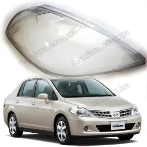 Стекло фары Nissan Tiida C11, C11X (2004–2014)