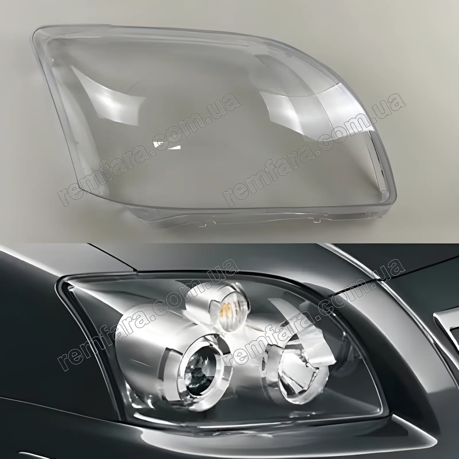 Стекло фары Toyota Avensis 2 (2006–2010) рестайл