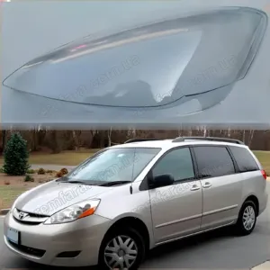 Скло фари Toyota Sienna (2006–2009) 2 поколение, рестайл