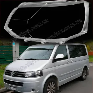 Скло фари Volkswagen Transporter T5 (2009–2015) рестайл