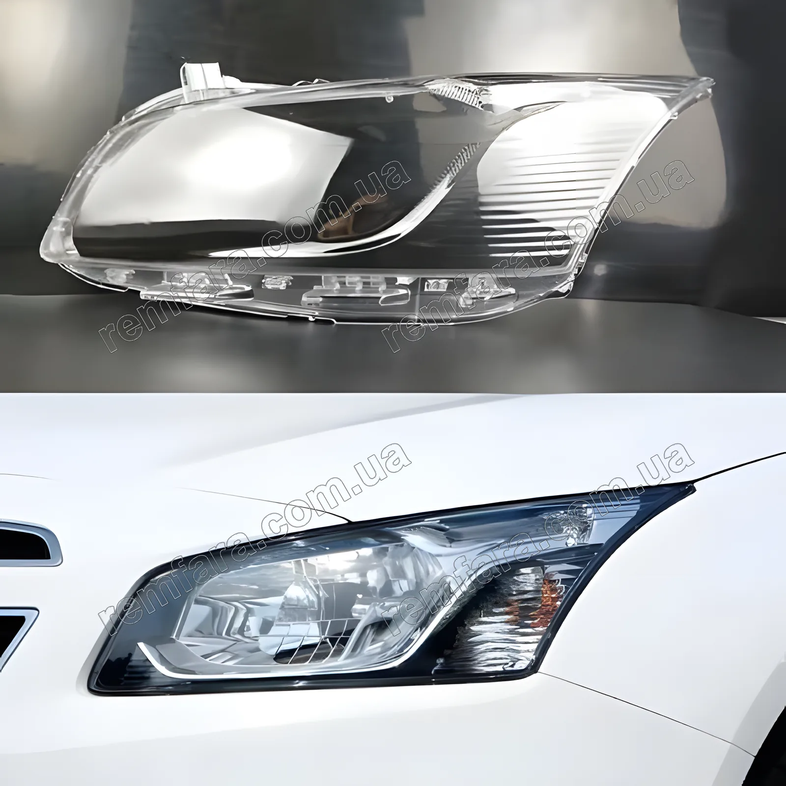 Скло фари Chevrolet Cruze J300 (2015–2016) рестайл