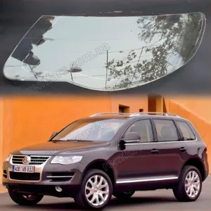 Скло фари Volkswagen Touareg 1 (2006–2010) Рестайл
