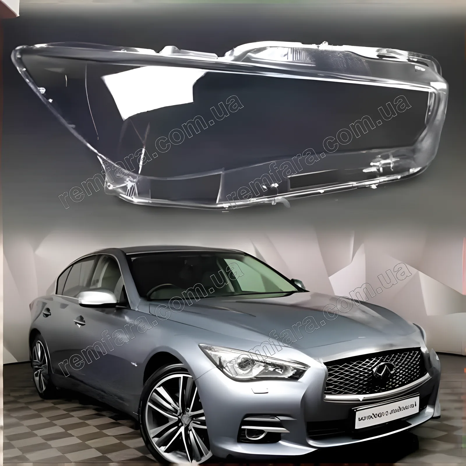 Стекло фары Infiniti Q50 V37 I поколение (2013–2024)