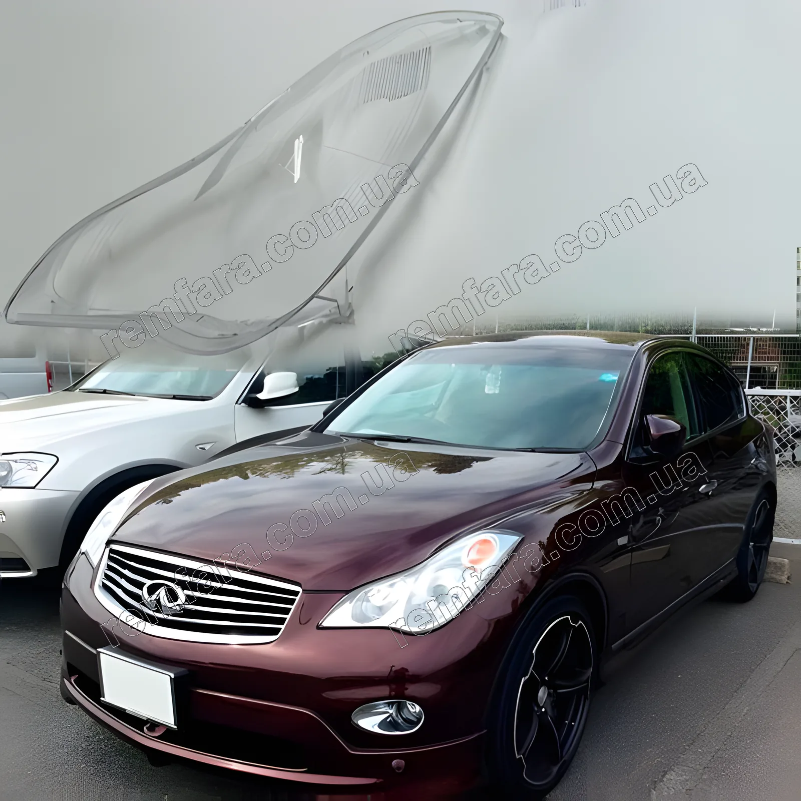 Скло фари Infiniti EX25 EX30 EX35 EX37 J50 (2007–2013) 1 поколение