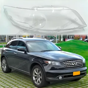 Стекло фары Infiniti FX35 FX45 FX37 S50 (2002–2008) дорестайл 1 поколение