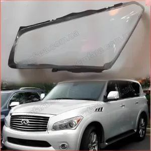 Скло фари Infiniti QX56 Z62 (2014–2018) 2 поколение рестайл