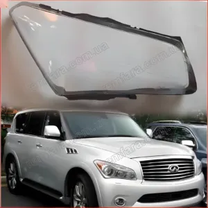 Стекло фары Infiniti QX56 Z62 (2014–2018) 2 поколение рестайл