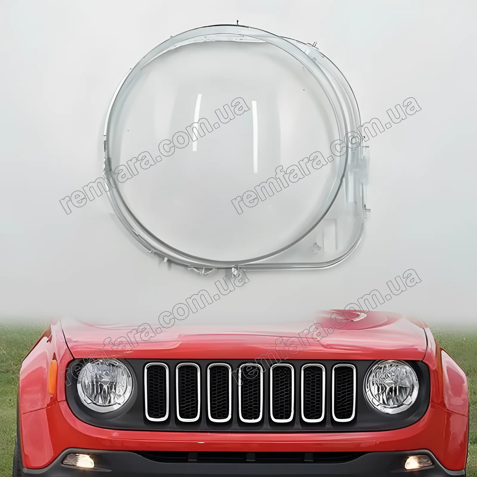 Скло фари Jeep Renegade BU (2014–2020)