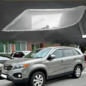 Скло фари KIA Sorento XM (2009–2012) 2 поколение дорестайл