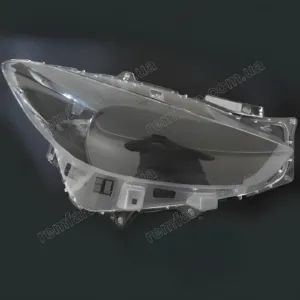 Стекло фары Mazda 3 BM (2017–2019) Xenon Halogen (С рисунком на стекле)