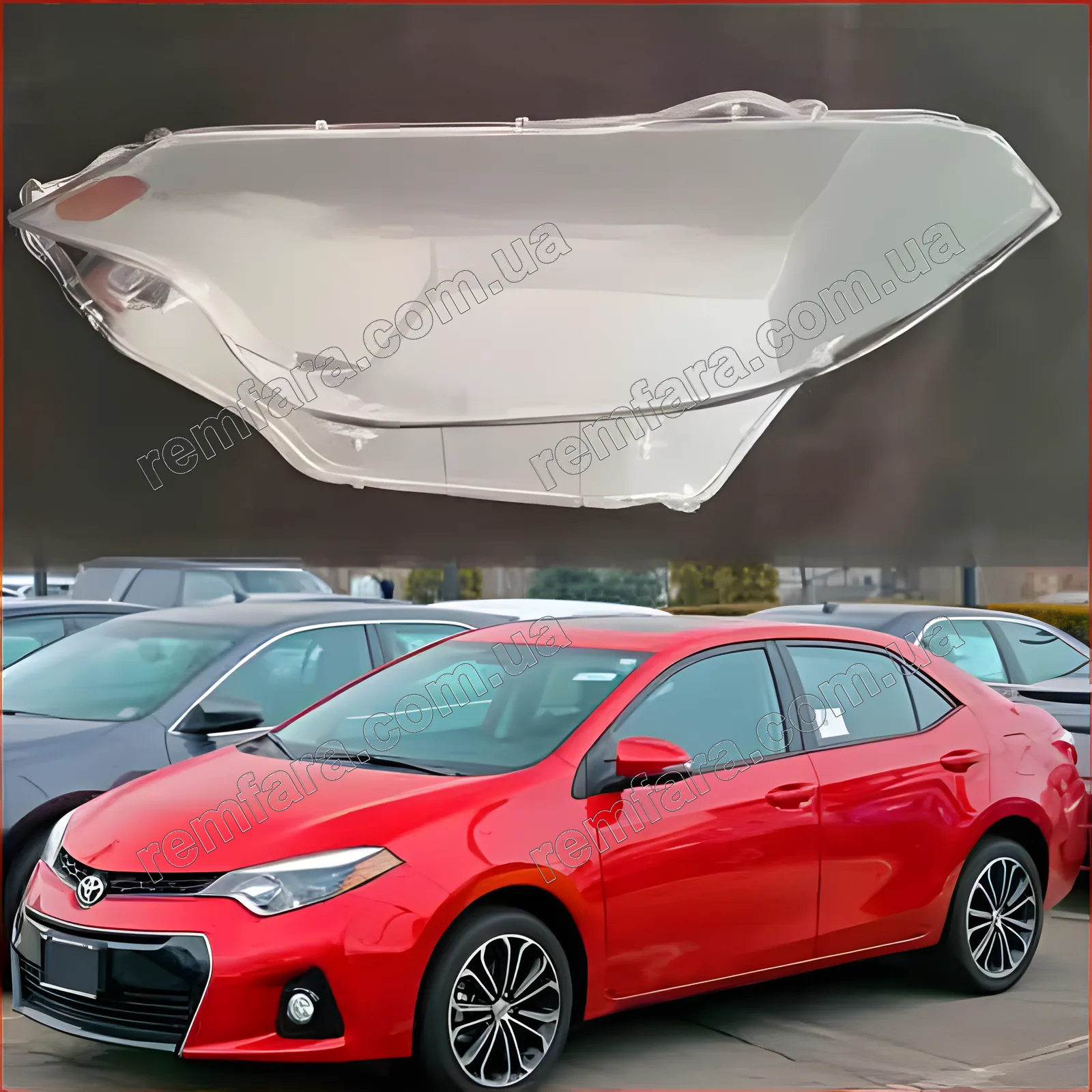 Скло фари Toyota Corolla USA (2013–2016)