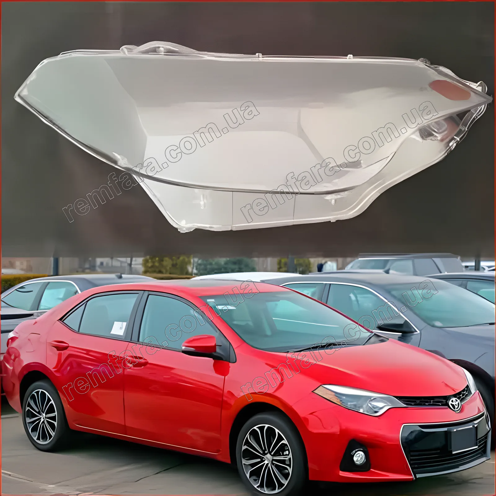 Стекло фары Toyota Corolla USA (2013–2016)