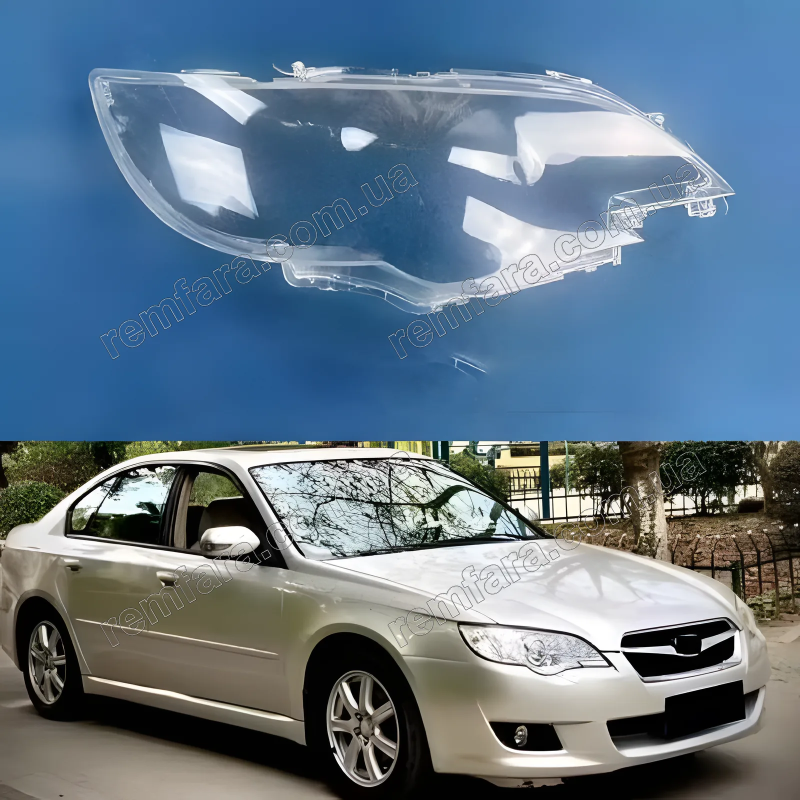 Стекло фары Subaru Legacy BL (2006–2009) IV