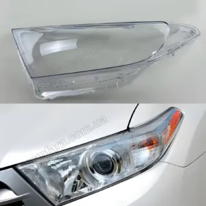 Скло фари Toyota Highlander XU40 (2010–2014) рестайл Halogen