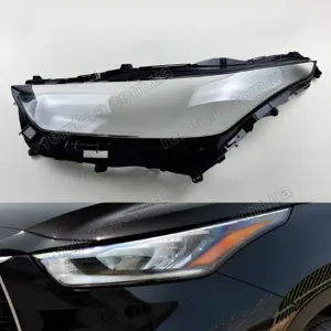 Скло фари Toyota Highlander XU70 Full LED (2019–2026) IV Линза дорестайл
