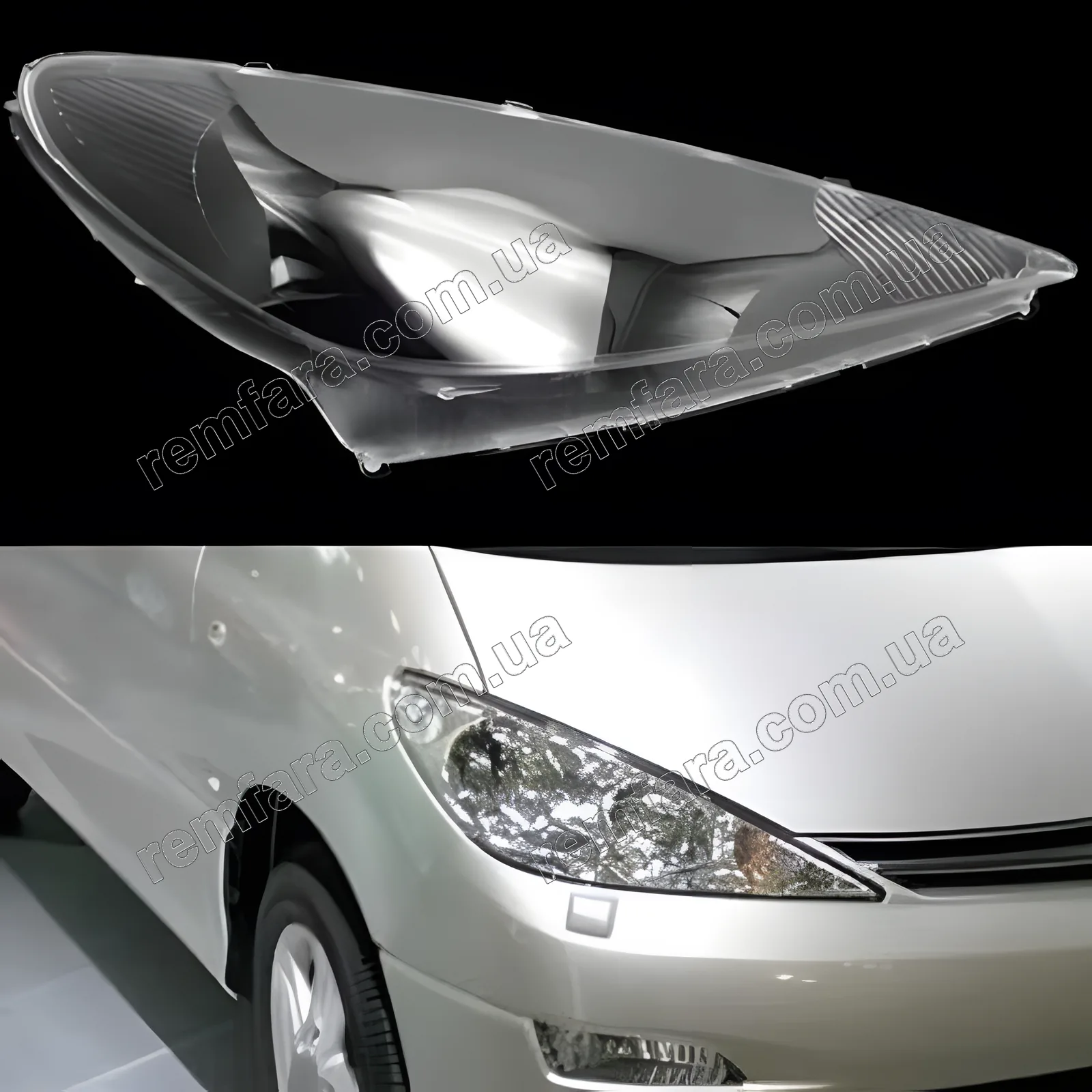 Стекло фары Toyota Estima XR30 XR40 2000-2006