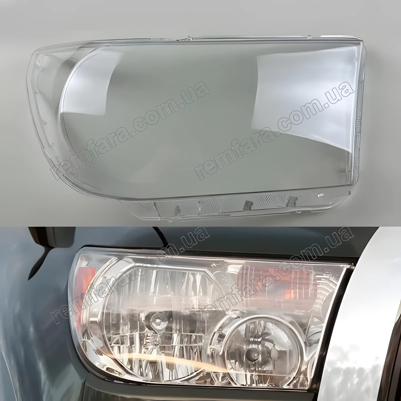 Стекло фары Toyota Sequoia XK60 (2007–2017) Дорестайл