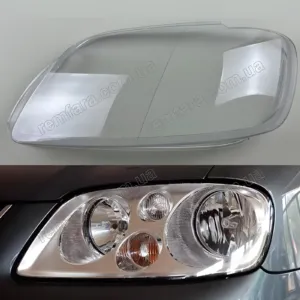 Скло фари VW Volkswagen Touran 2003-2006 Дорестайл