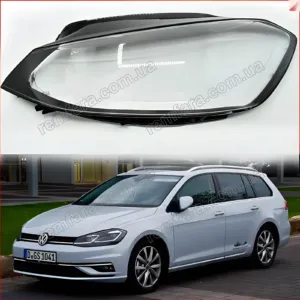 Скло фари Volkswagen Golf 7 (2016–2020) 2 рестайл