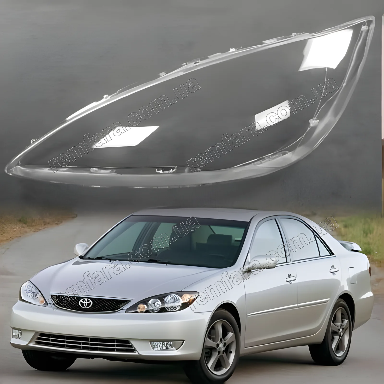 Скло фари Toyota Camry V (XV30) (2004–2006) рестайл