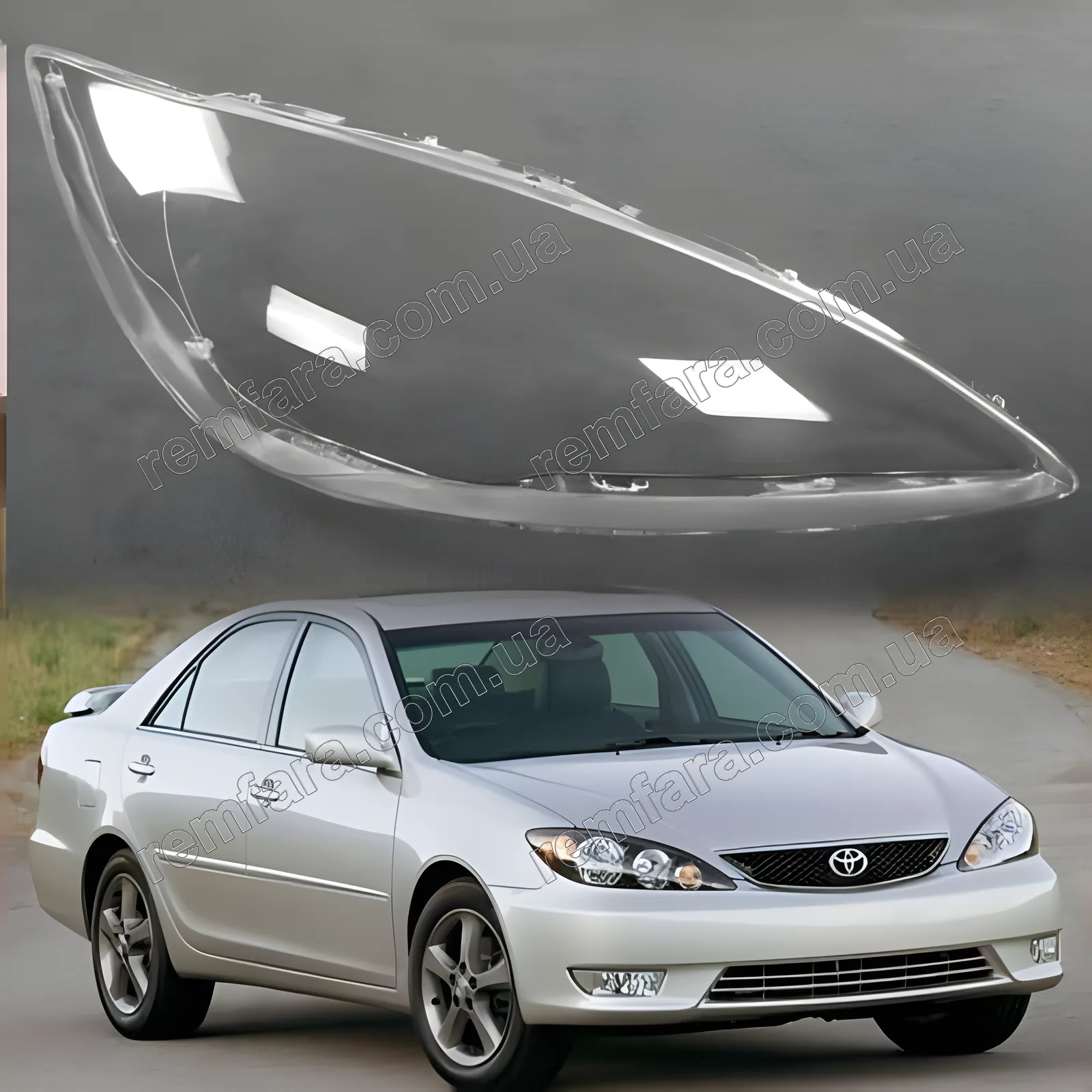 Стекло фары Toyota Camry V (XV30) (2004–2006) рестайл