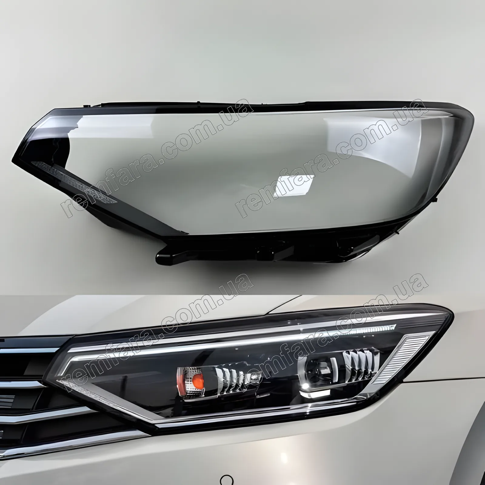 Скло фари Volkswagen Passat B8 (2019–2023) рестайл