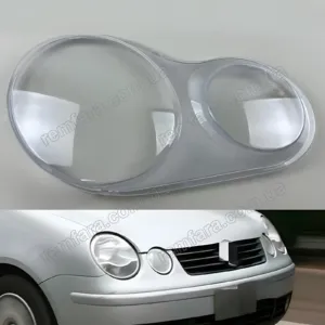 Стекло фары Volkswagen Polo 4 (2001–2005) IV Valeo