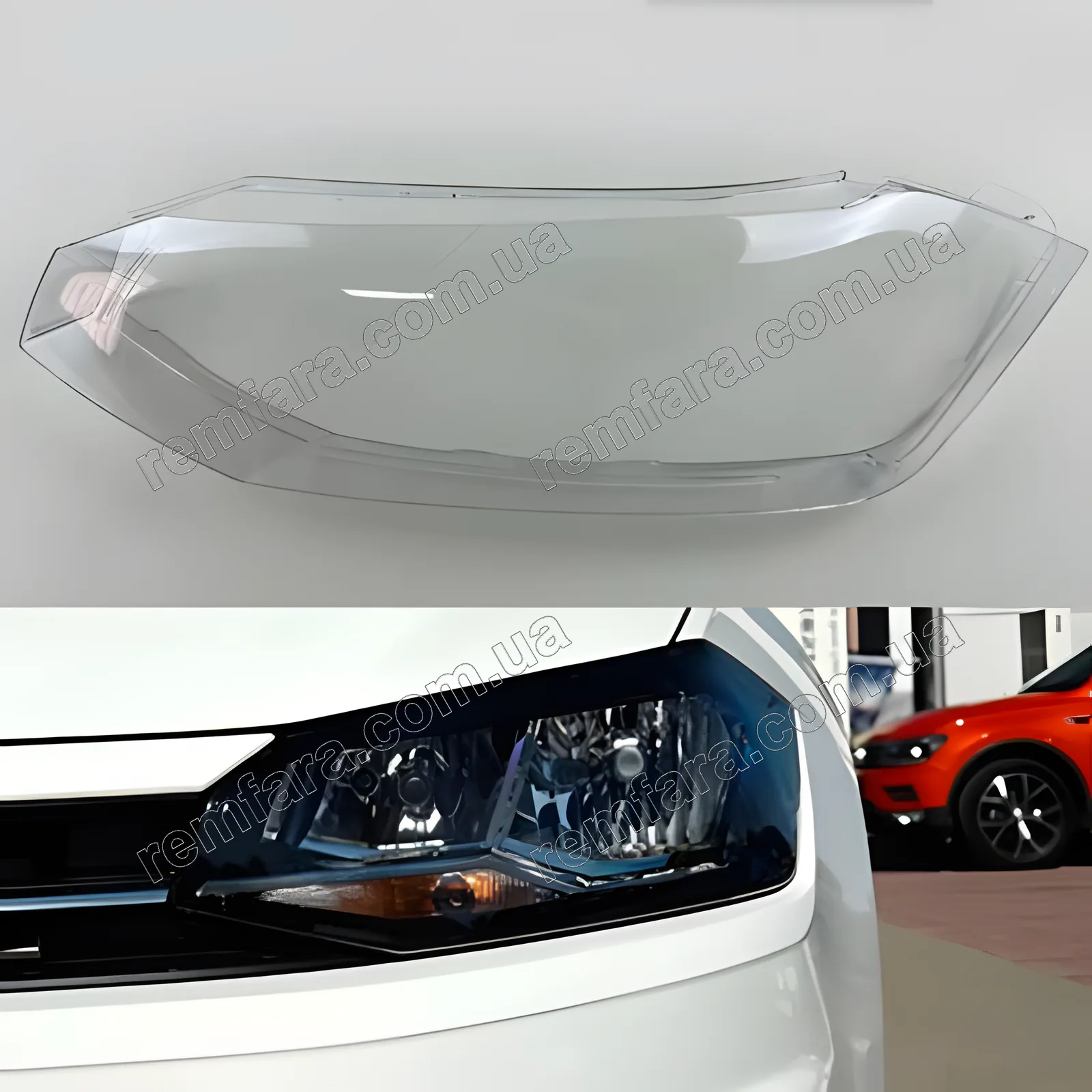 Скло фари Volkswagen Polo 6 (2017–2021)