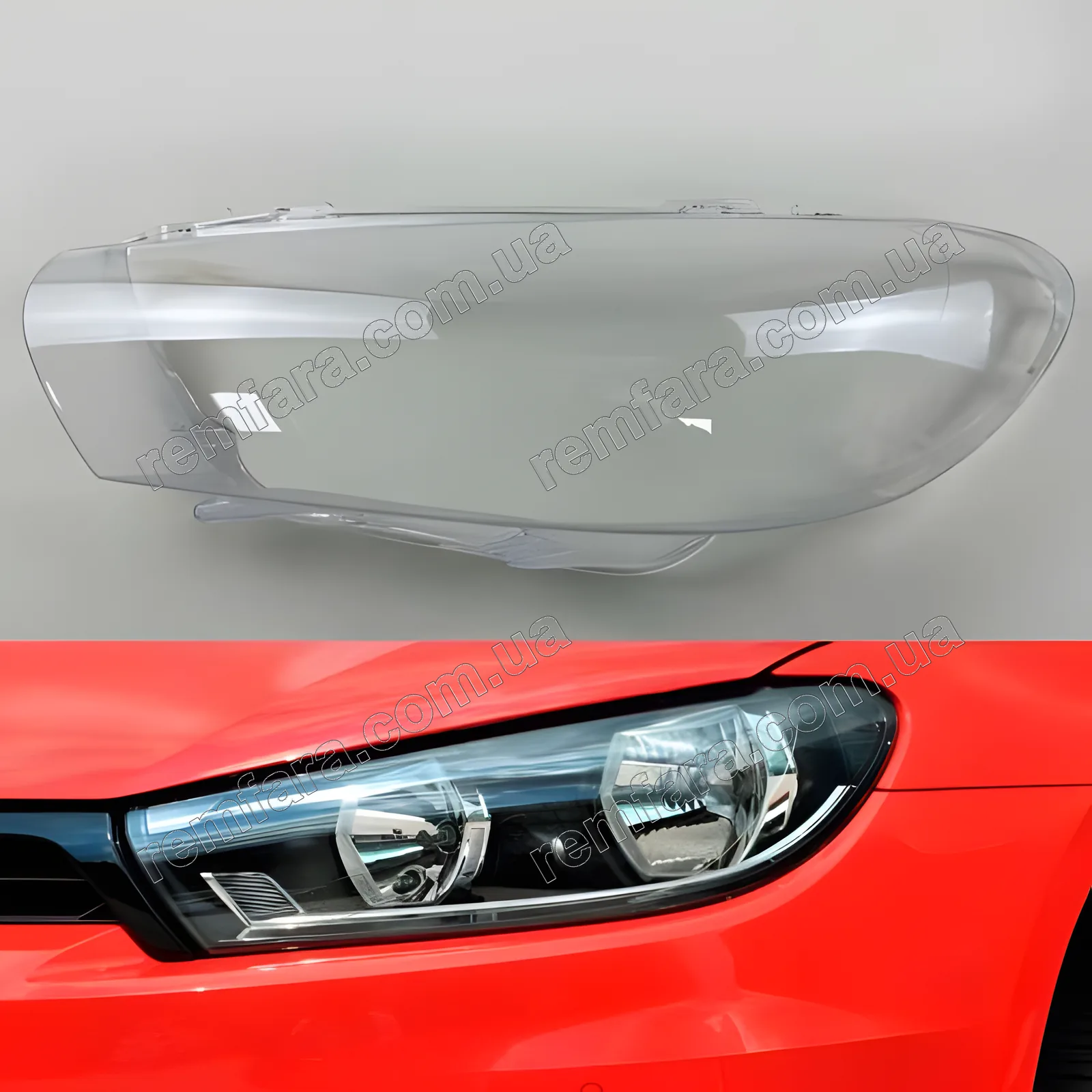 Скло фари Volkswagen Scirocco (2008–2017)