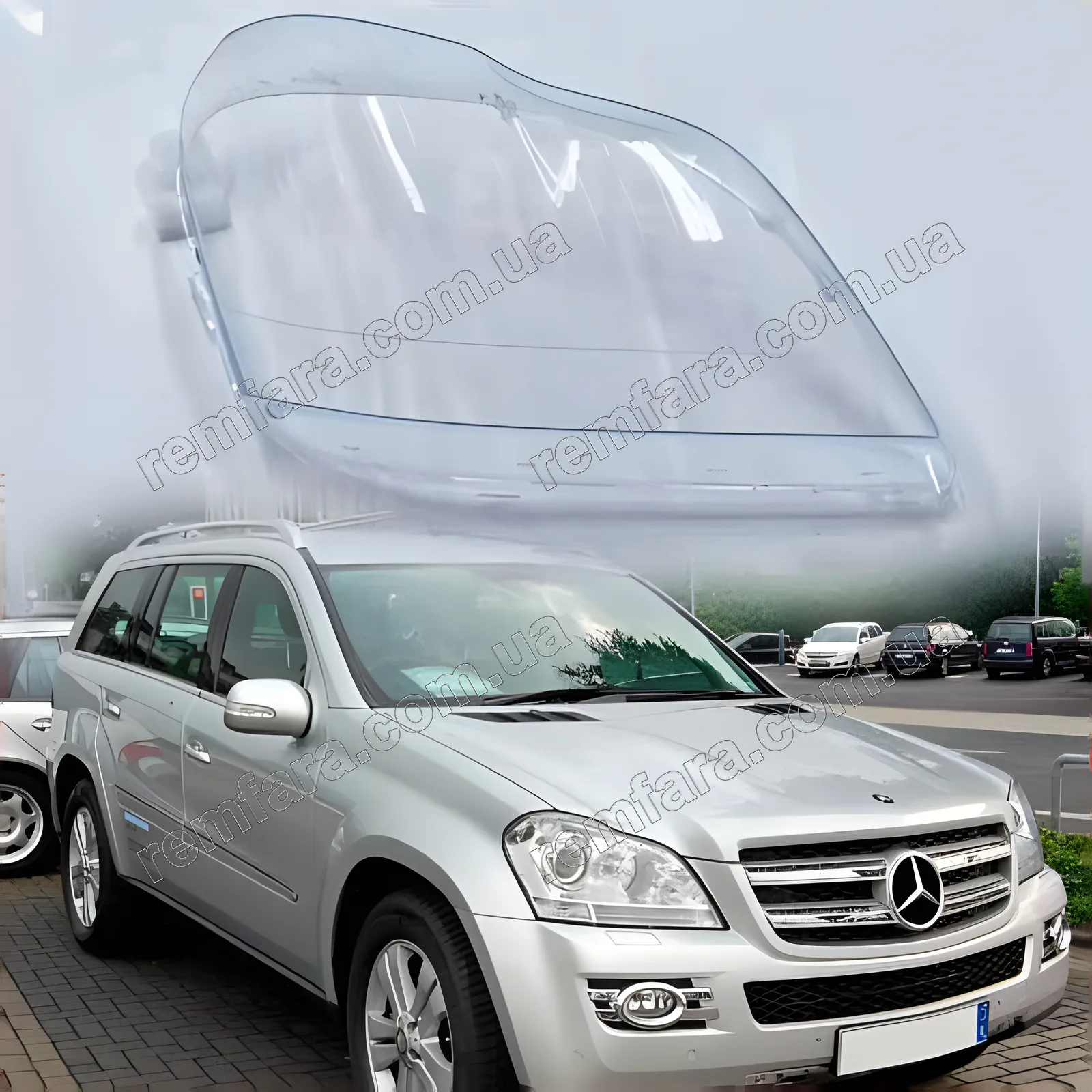 Стекло фары Mercedes GL Class X164 (2006–2012)