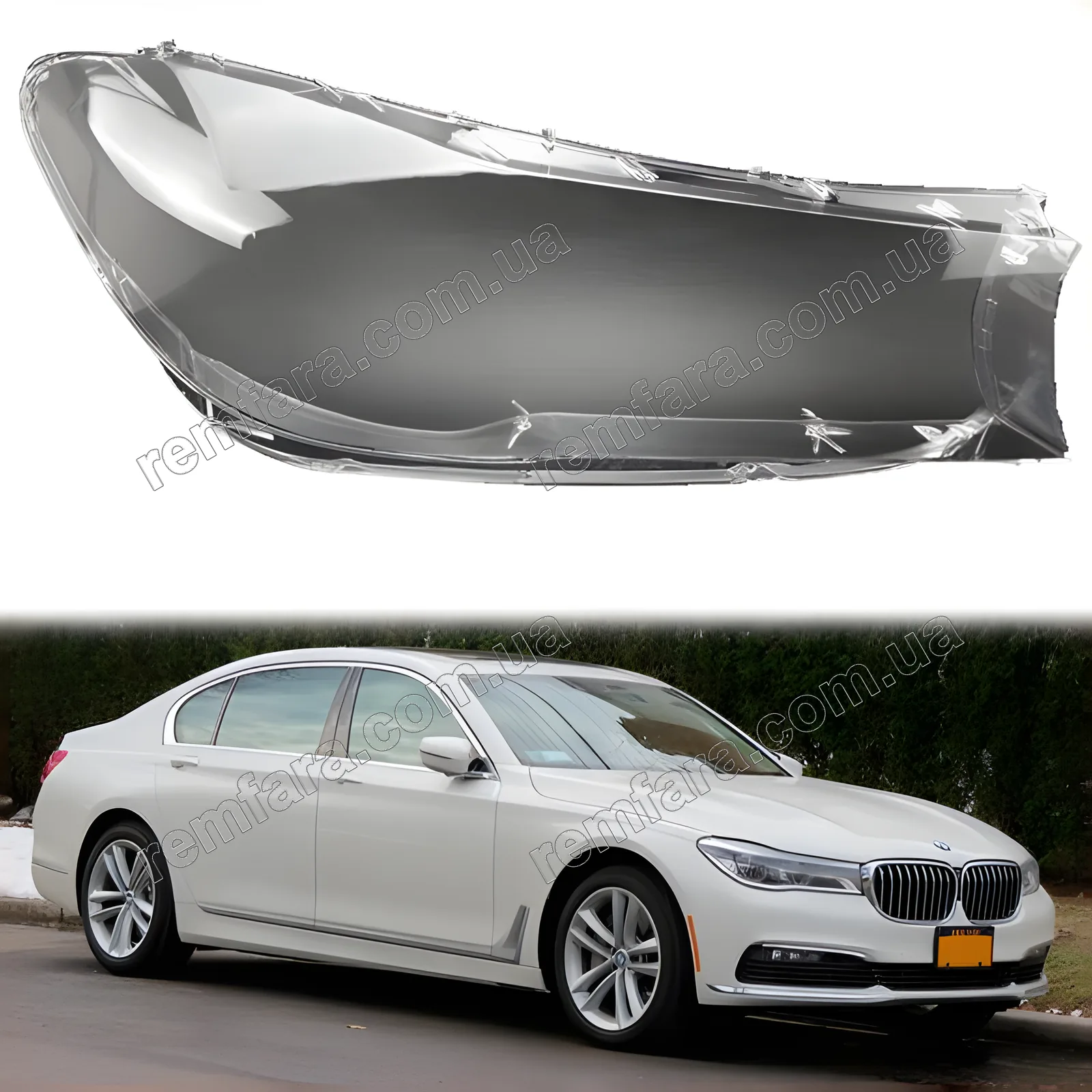 Стекло фары BMW 7 G11 / G12 (2015–2019) Дорестайл
