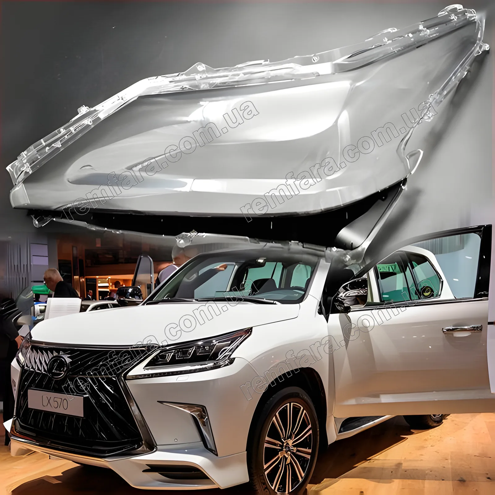 Скло фари Lexus LX 4 J200 LX450 LX570 (2015–2021)