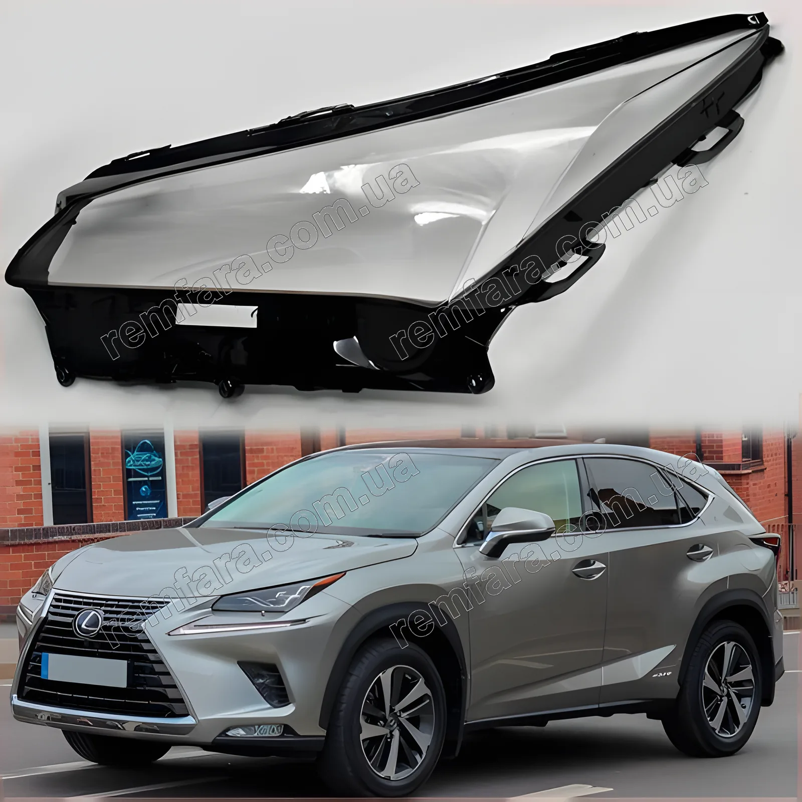 Скло фари Lexus NX 1 (2017–2021) Рестайл