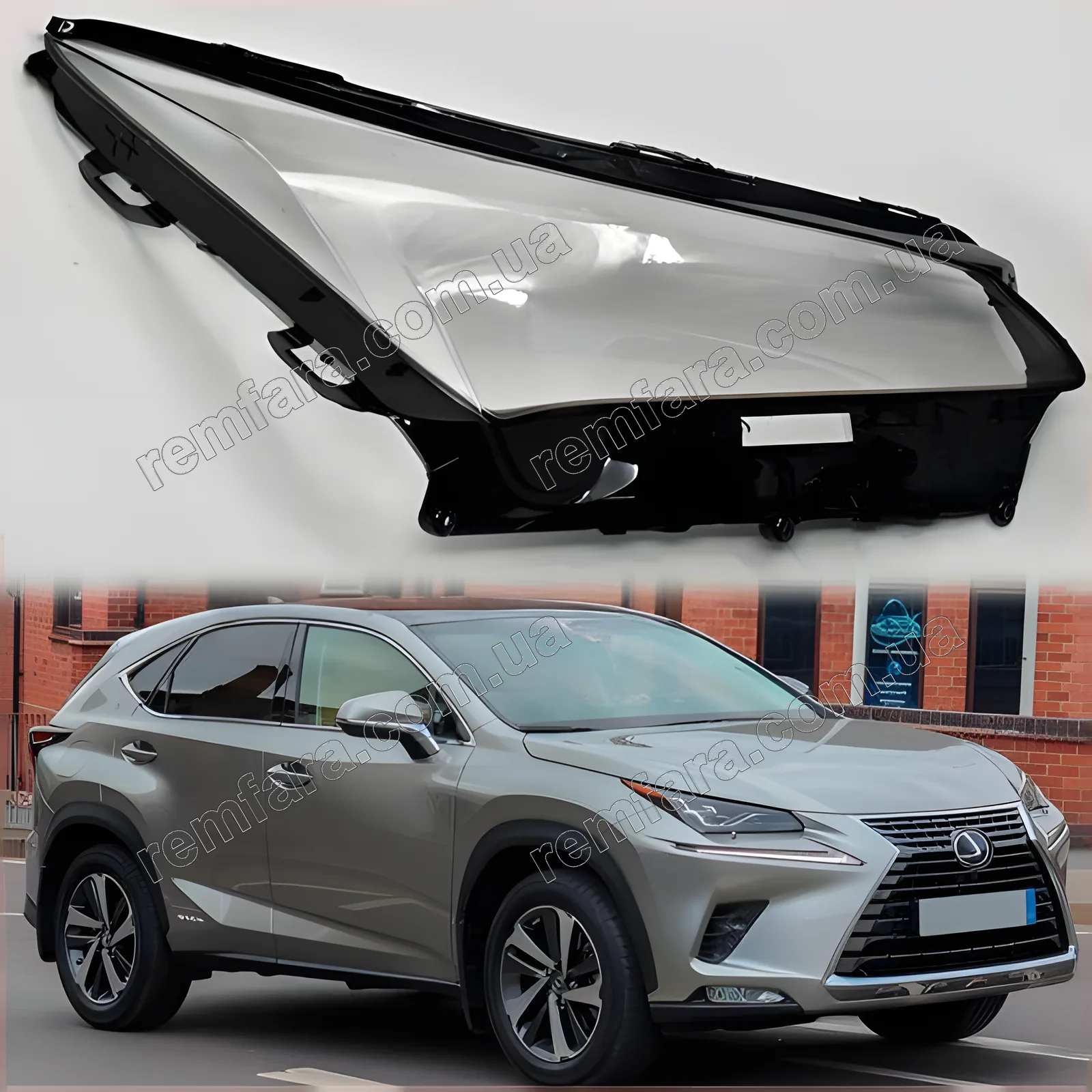 Стекло фары Lexus NX 1 (2017–2021) Рестайл