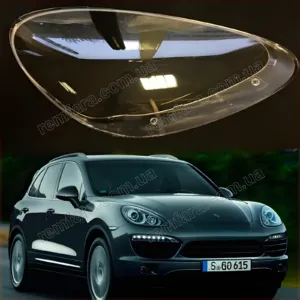 Стекло фары Porsche Cayenne 958 (2010–2014) Дорестайл