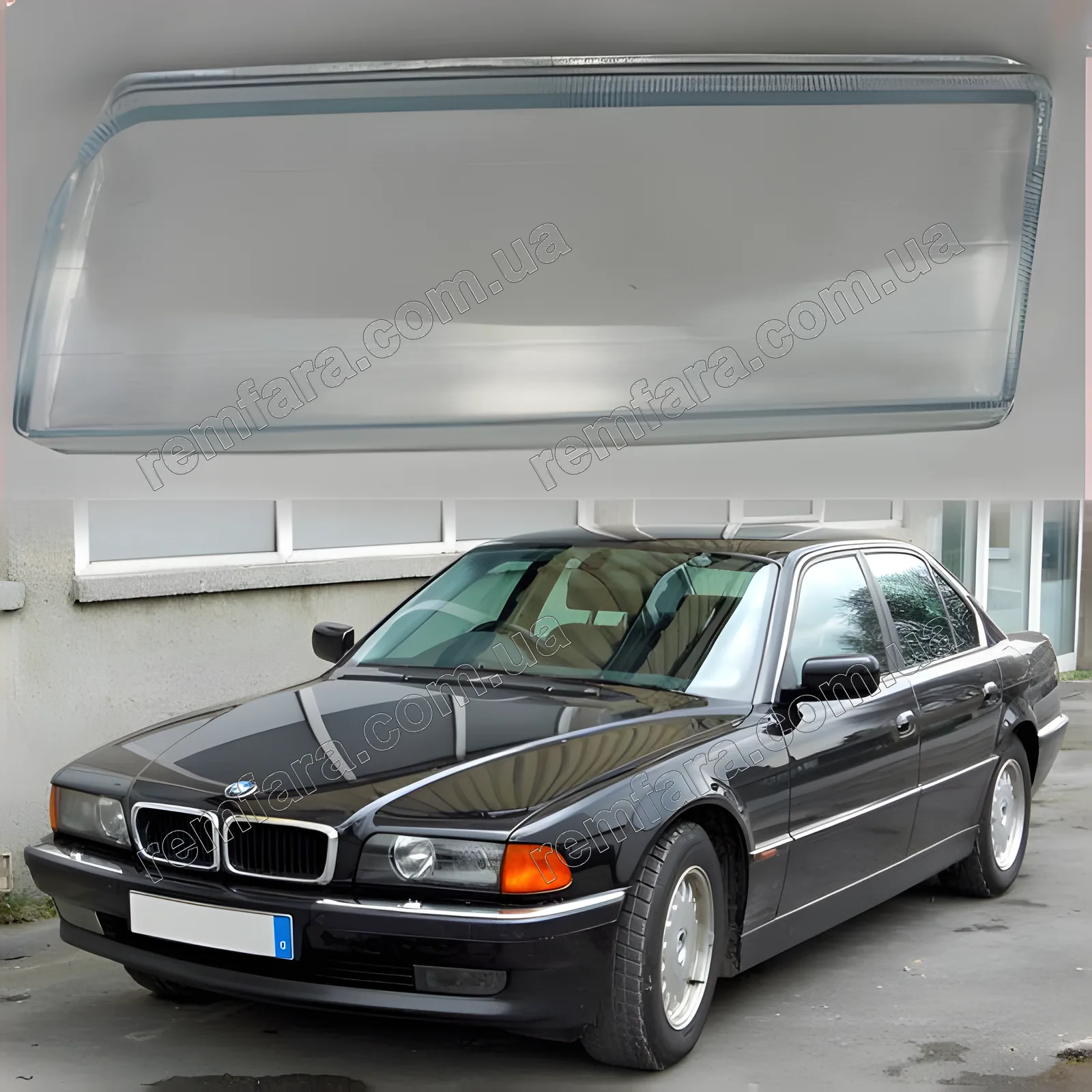 Скло фари BMW 7 E38 (1994–1998) Дорестайл