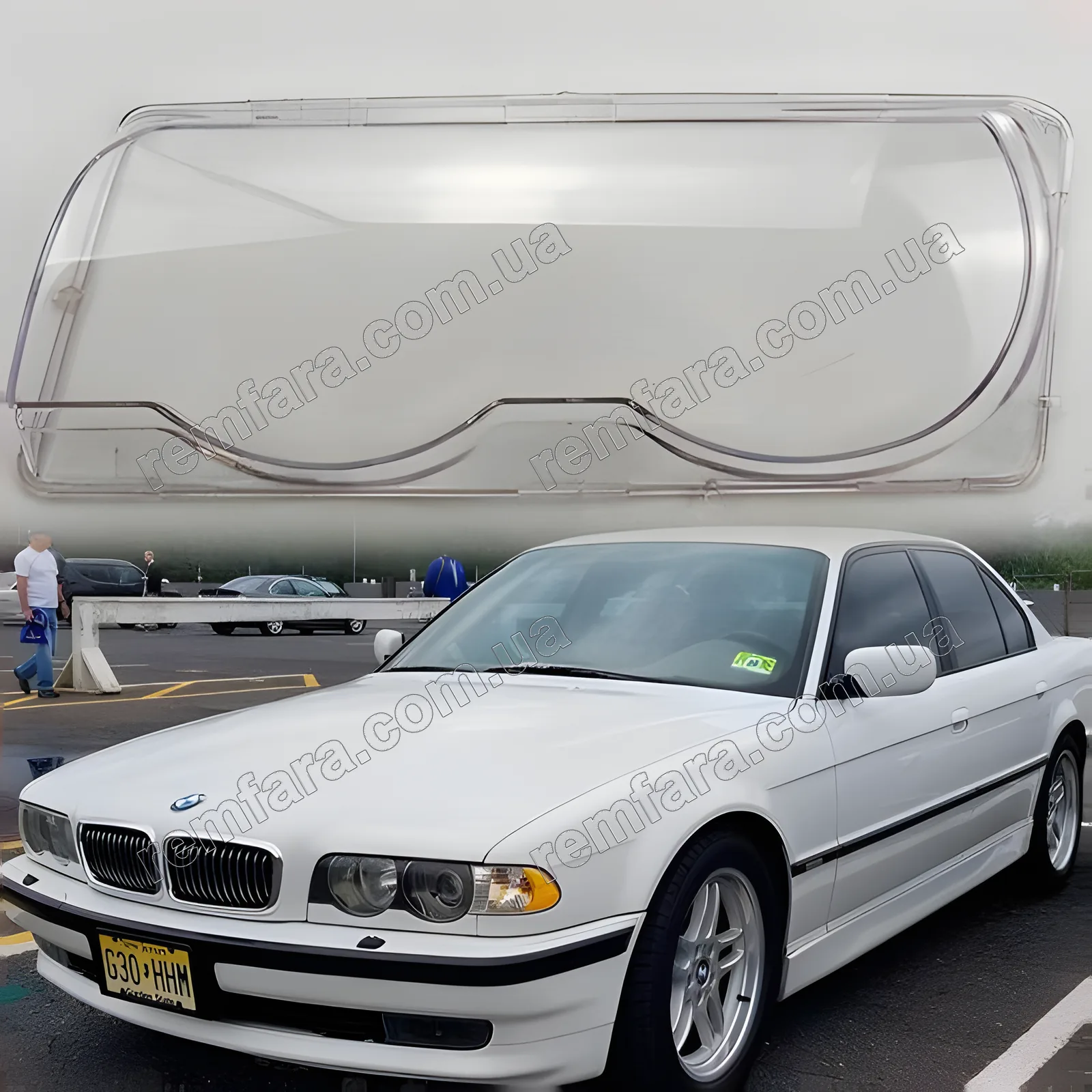 Скло фари BMW 7 E38 (1997–2001) Рестайл